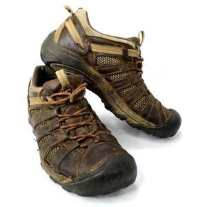 Keen Voyageur Brown Hiking Outdoor Trail Low Top Shoes Men's Sz 8.5/ 41 ***